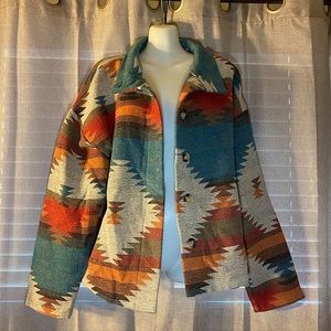 Women’s Aztec Print Shacket